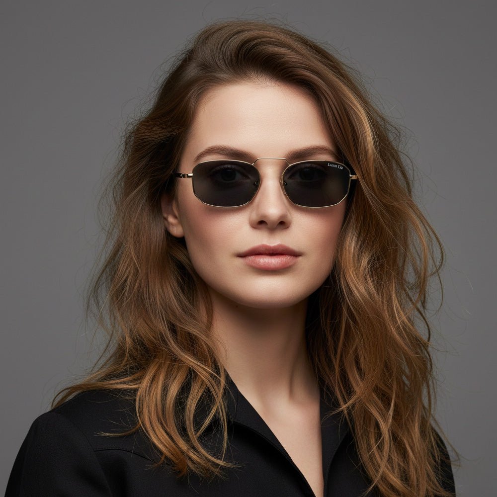 Lucas Lia Rectangular Sunglasses for Men and Women